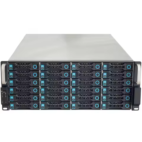 ZhenLoong LF24 Series Server Case 4u 24 Bay Rackmount Hot Swap HDD SAS/SATA/U.2 NVMe 19"Inch Rack St