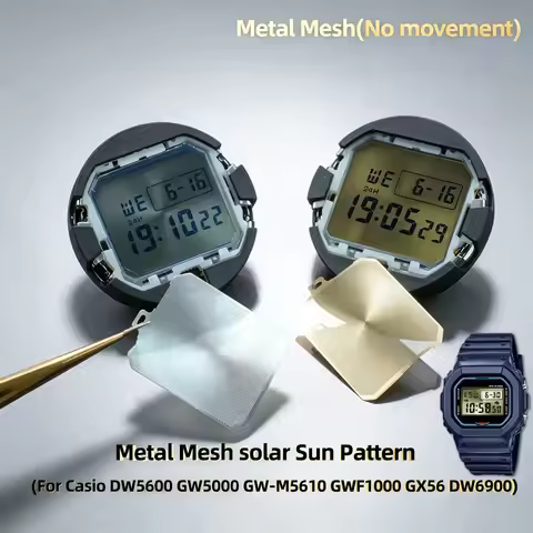 Metal Mesh Solar Sun Pattern Fits for Casio G-SHOCK DW5600 GW5000 GW-M5610 GX56 DW6900 series Watch 