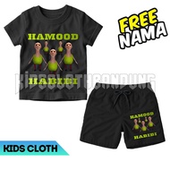FREE NAME CHILDREN'S T-SHIRT SET CHILDREN'S PANTS HAMOOD HABIBI T-SHIRT CHILDREN'S CLOTHES CHILDREN'