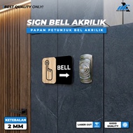 [ MAC ] ACRYLIC BELL BOARD ACRYLIC BELL SIGN BOARD/ ACRYLIC BELL GUIDE BOARD/ ACRYLIC SIGN BELL GUID