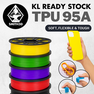 Smith3D TPU 95A Elastic Filament 0.5KG 1.75mm - Black, Transparent, Red, Yellow, Green, Blue