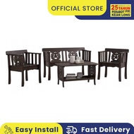 KLSB Sofa Set (1+2+3 Seater with 1 Table Besar )/ Settee Kayu/ Settee Sofa / settee kayu / sofa kayu / sofa / settee