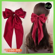 Fabric Ribbon Hair Clip / Korean Ribbon Hair Clip / Korean Adult Hair Clip with Large Ribbon