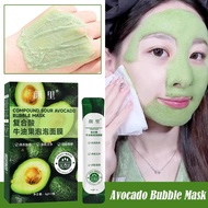 Avocado Foam Bubble Mask Moisturizing Brightening Firming Care Mask Skin Facial Face B9n5