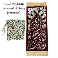 Mini sejadah Minwal @ Mini sejadah Raudhah+Bag (Buy 1 Free 1gift)