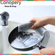 Metal Wire Kitchen Rag Sink Cleaner Pots and Dishes Cleaner, Convenient Non-Abrasive Multi-Purpose C