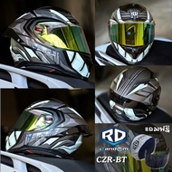 ลายใหม่! หมวกกันน็อคเต็มใบ RD รุ่น CZR BT รองรับการติดบลูทูธ ถอดซักได้ ฟรี แถมชิวฟรีอีก1 ชิ้น มารตฐา