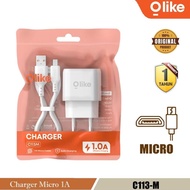 OLIKE C113 Micro USB Cable Charger Type C 5V/ 1A Original Olike C113M C113C Charger