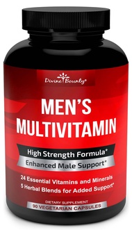 Mens Multivitamin – Daily Multivitamin for Men with Vitamin A C D E K B Complex, Calcium, Magnesium,