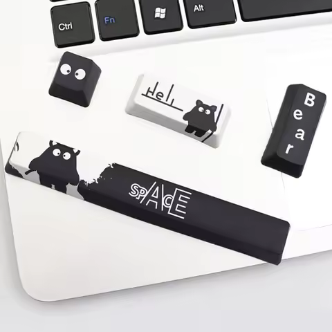 Keycaps 4-Piece Set Customized Keycap PBT Keycap 6.25u Spacebar Esc Enter Keycap