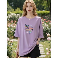 2Y603 [AIYOU] M-5XL T shirt Women Tshirt Blouse Tshirt Crop Top Women's T-shirt Half Sleeve Plus-siz