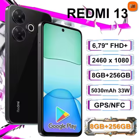 XIAOMI Redmi 13 NFC 2460 x 1080 high resolution 5030mAh long standby 8GB +256GB memory 108MP/13MP Se