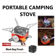 Portable Camping Stove Folding Camping Stove butane gas stove set Mini Gift Bag Outdoor
