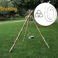 [TinChingS] Camping Hanging Tripod With Bag Pot Rack BBQ Steel Rack  Tripod Fire For Picnic Bonfire Party Outdoor Tool [NEW]