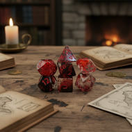 7-piece Crystal Style DND Dice Set Polyhedral Table Game Dice RPG Role-Playing  Set Dadu Kristal 7-P