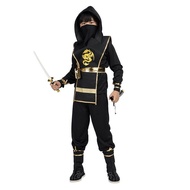 Children Black Ninja Cosplay Costume Japanese Samurai Costume School Holiday Costume Anime Suit