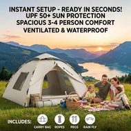 【SG STOCK】outdoor camping tent waterproof automatic tent automatic tent camping outdoor tent