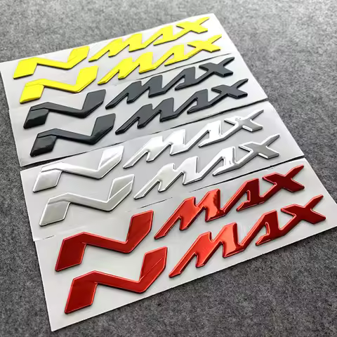 3D Soft Letter Logo Motorcycle Badge Stickers Raised Fuel Tank Sticker for Yamaha NMAX N MAX N-MAX 1