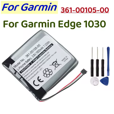 361-00105-00 Battery For Garmin Edge 1030 Bicycle Speed Meter High Quality Replacement Battery 1900m
