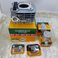 Blok Seher Boring Cylinder Jupiter Z1 Set Plus Piston Kit Jupiter Z1/Force Fi Ori Npp