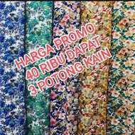 PROMO 40 RIBU DAPAT 3 POTONG KAIN BAHAN POTONGAN / COD / IYAM COLECTION / kain meteran murah cuci gu