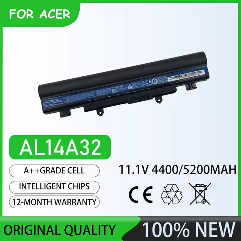 11.1V 5200mAh AL14A32 Laptop Battery For ACER Aspire E14 Aspire E15 Aspire E5-421 Aspire E14 Touch A