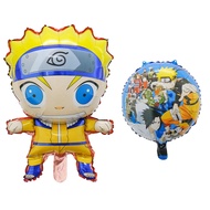 Naruto Foil Balloon Set Theme Uzumaki Ninja Anime Shippuden Kakashi Hatake Sasuke Uchiha Iruka Umino