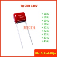 [Bag of 5] Capacitor CBB 630V 102J 103J 223J 333J 104J 224J 334J 474J 105J 1uF Quality product - Non