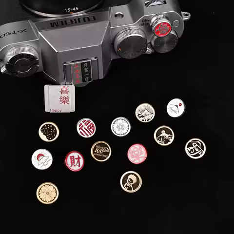 Camera Metal Hot Shoe Cover Shutter Button Suitable For Fujifilm Nikon XS10 XM5 XE4 XT5 XT30II XH2S 