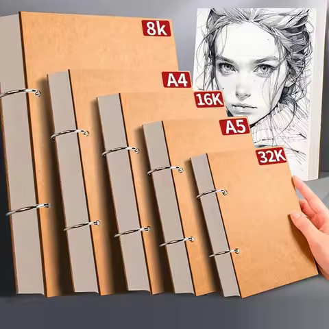 Professional Sketchbook A4 A5 16K 32K 8K Thick Loose-Leaf Sketch Paper Notebook Art School Supplies 