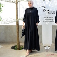 Gamis Polos LD 140 Tifany Bahan Rayon Fashion Muslimah Ukuran Jumbo Terbaru