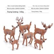 Thực Tế Giáng Sinh Rừng Hươu Tuần Lộc Đuôi Trắng Động Vật Hình Bộ Mô Hình Đồ Chơi Xuyên Biên Giới Bá