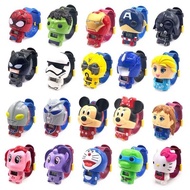 Children Cartoon Toys Electronic Retractable Watch Deformation Anime Electronic Watch Boys Girls Toy