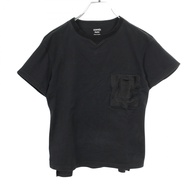 【二手】愛馬仕 (HERMES) 短袖T卹，飾有品牌標誌，黑色純棉T卹，女款，二手 B