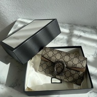 Gucci咖pvc mini酒神鏈包