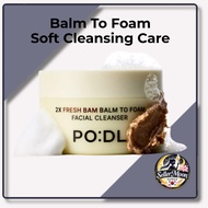 PO:DL 2X Fresh Bam Balm To Foam Cleanser 130ml Cleansing Balm Makeup Removal Soft Lather Wash Off Ca