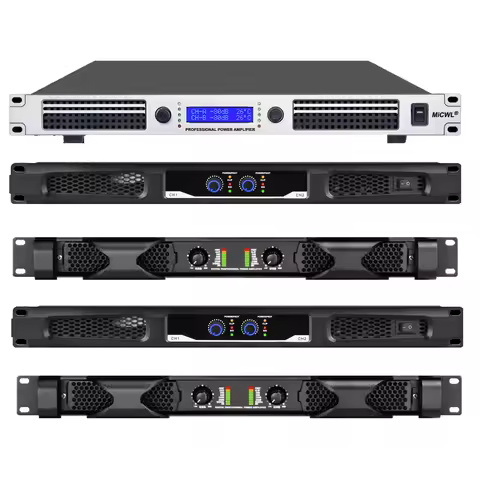MiCWL PX8500 4 Channel 8500W Digital High Power Amplifier 2WD 2x3600W 4 Ohms AMP Drive Stage Subwoof