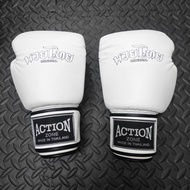 Muaythai Leather Boxing Glove Kickboxing MMA