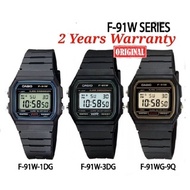 Offer !!! Casio F-91W [2YEARS WARRANTY] Kids Student's Watch F-91W-1 F-91WG-9 F-91W-3D F91W Digital 