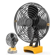 Cordless Fan Jobsite Fan for Dewalt 18V 20V Li-ion Battery Portable 2-Speed Fan for Outdoor Camping 