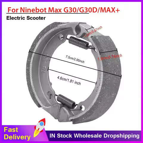 Electric Scooter Drum Brake Motor Brake Pad for Ninebot Max G30/G30D/MAX+/MAX Pro/S90L Wheel Brake D