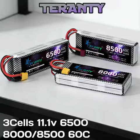 TERANTY 11.1V 6500mah 8000mah 8500mah 3S Lipo Battery 60C 80C With XT60 XT90 T Plug for RC Airplane 