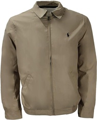 POLO RALPH LAUREN Men's Big and Tall Bi-Swing Windbreaker Jacket (2XB XX-Large Big, Khaki Uniform)