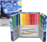 Marco Colored Pencils, 72 Colors, Oil-based, Adult Coloring, Colored Pencils, For Professionals, 0.1