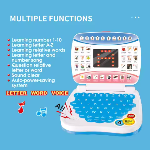 Learning Machine Laptop Computer Child Electronic Preschool Language Education Toys Gift Toddler Kid