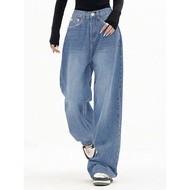 (Trendy)  Casual Jeans Cat's Whiskers Pocket Jeans for Women L106AD1240