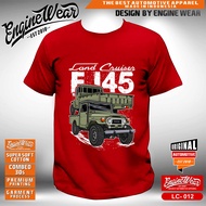 kaos Land cruiser fj45 Tshirt fj45 Baju Offroad toyota land cruiser fj40 bj40 hj40 Hardtop Mobil Jee