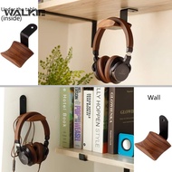 WALKIE Headphone Stand Wood Wall Mount L-Shape, Walnut Stand for Headset Hanger Accessory for Headphone Collective, Scratch-Proof &amp; Anti-Slip, Fit for Bose, Sony, Beats Headphone