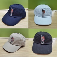 (On Stock)Polo RL Baseball Cap USA Flag Teddy Bear Outdoor Sport Man Hat 4*colors School Vintage Cap Football Sun