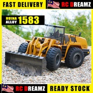 Huina 1583 Remote Control Bulldozer 22CH Partial Metal 1/14 Heavy Duty Wheel Loader RC Construction 